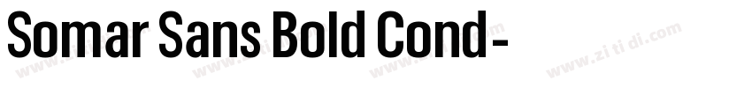 Somar Sans Bold Cond字体转换